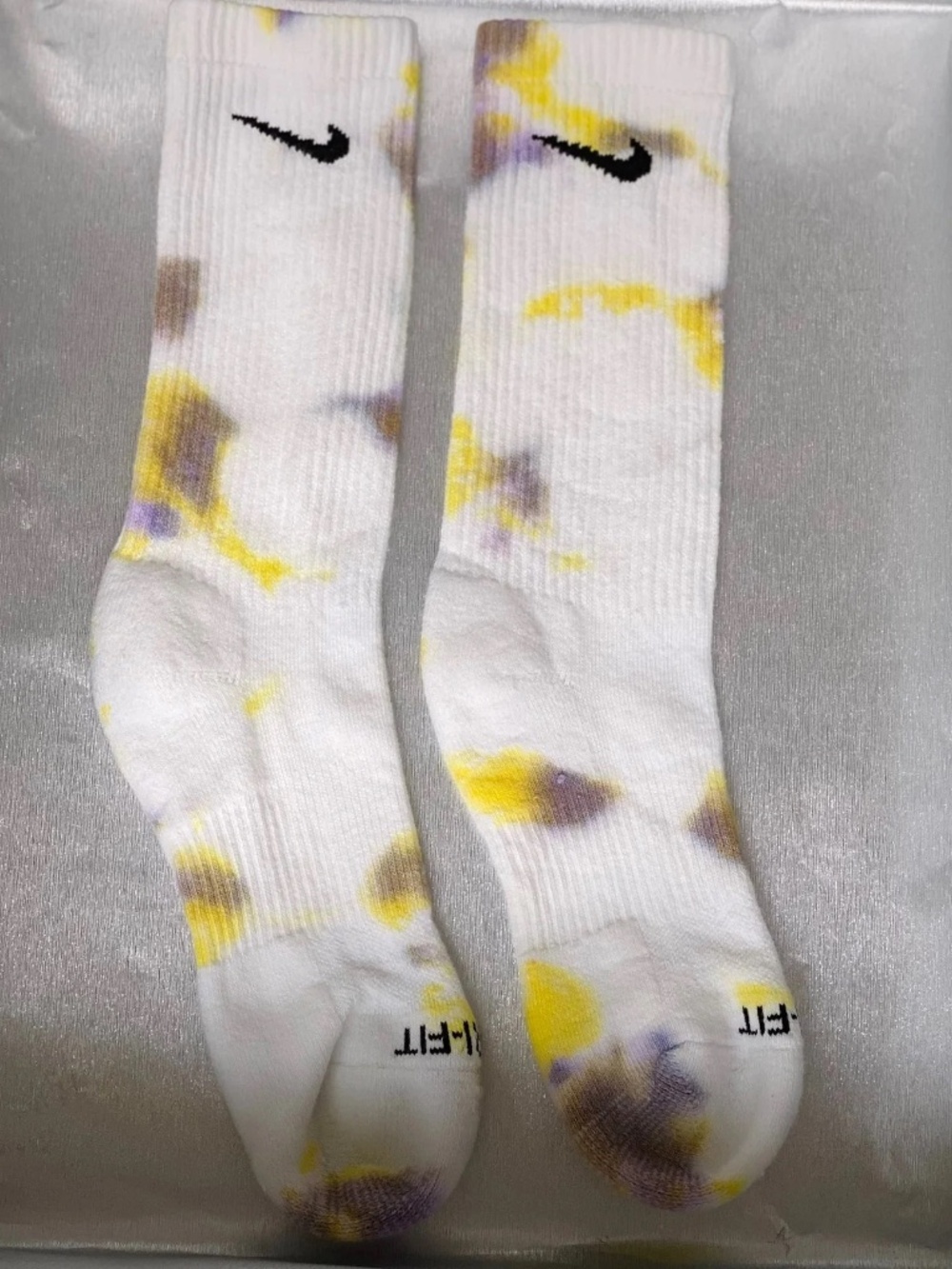 Raspberry Lemonade Tie Dye Crew Socks Adult Medium